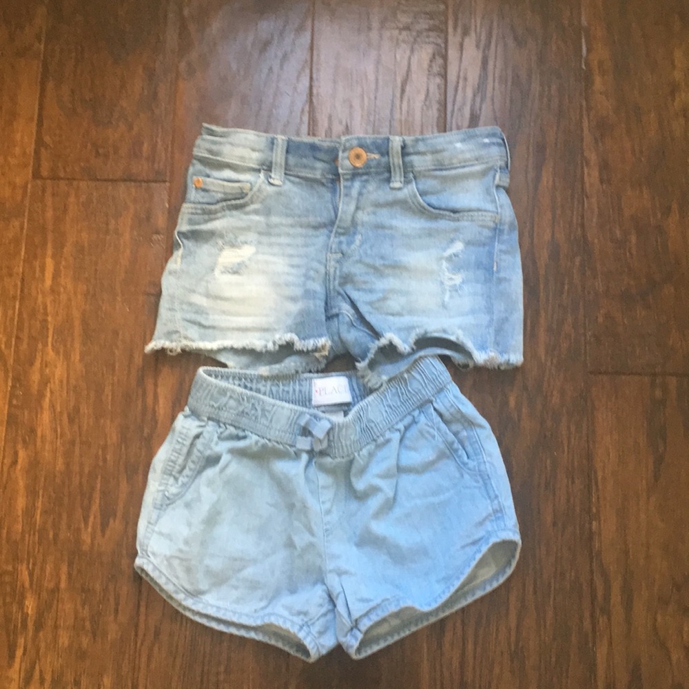 2 pair of jean shorts H&M and ch. place